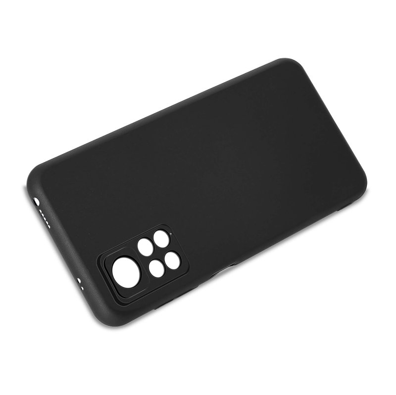 Etui do Xiaomi Redmi Note 12s czarne matowe + szkło nakładka na plecki case