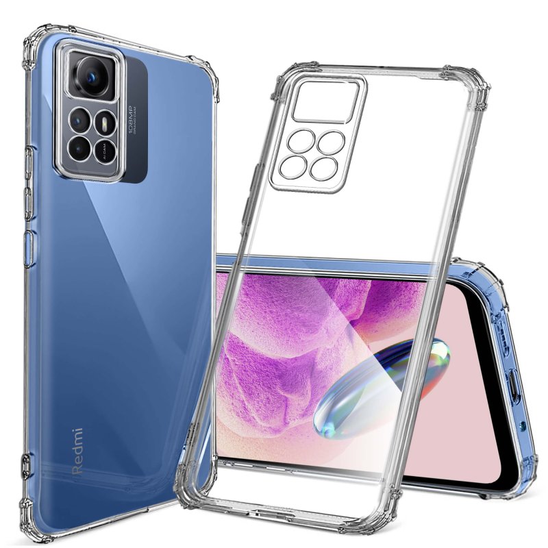 Etui do Xiaomi Redmi Note 12s przeźroczyste + szkło nakładka na plecki case