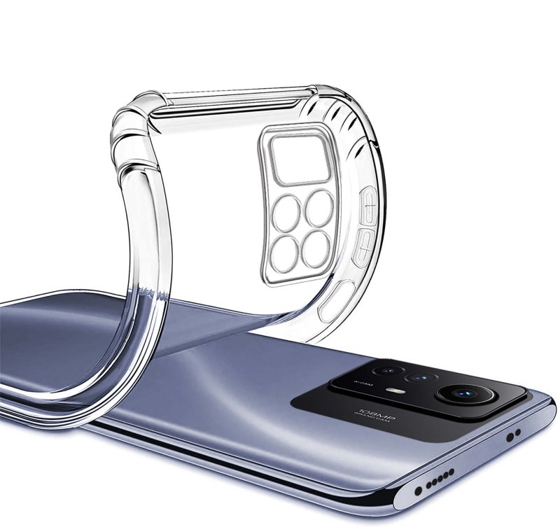Etui do Xiaomi Redmi Note 12s przeźroczyste + szkło nakładka na plecki case