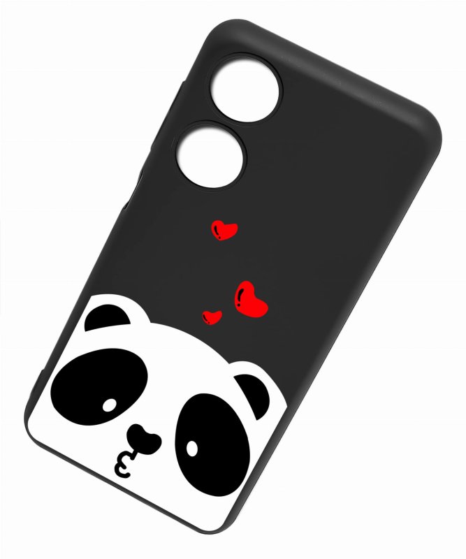 Etui do Oppo A78 5G / A58 5G malowane wzór 7 + szkło case nakładka na plecki case mis panda