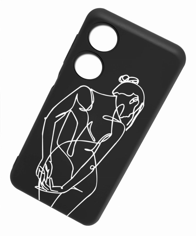 Etui do Oppo A78 5G / A58 5G malowane wzór 9 + szkło case nakładka na plecki case szkic kobiety