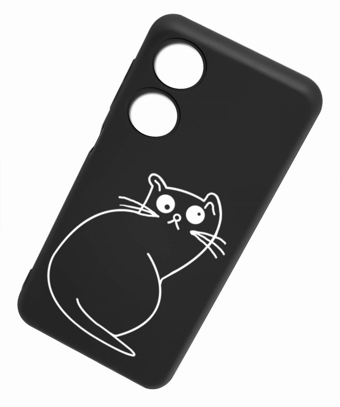 Etui do Oppo A78 5G / A58 5G malowane wzór 12 + szkło case nakładka na plecki case kot