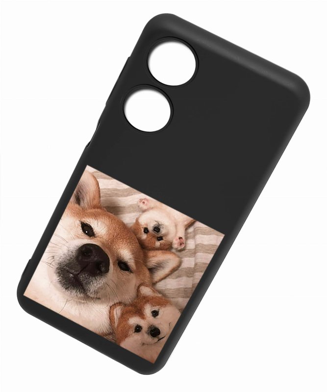 Etui do Oppo A78 5G / A58 5G malowane wzór 15 + szkło case nakładka na plecki case pies akita