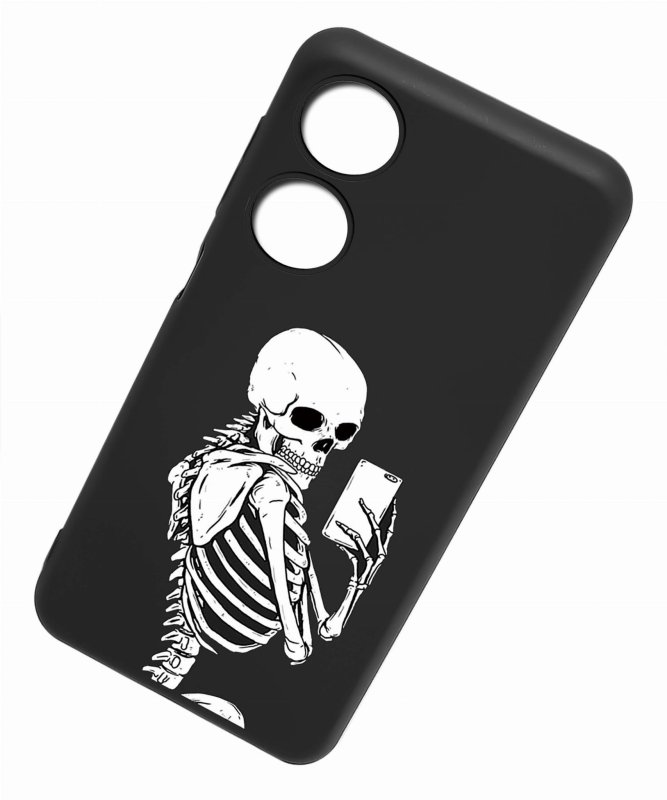 Etui do Oppo A78 5G / A58 5G malowane wzór 18 + szkło case nakładka na plecki case szkielet selfie