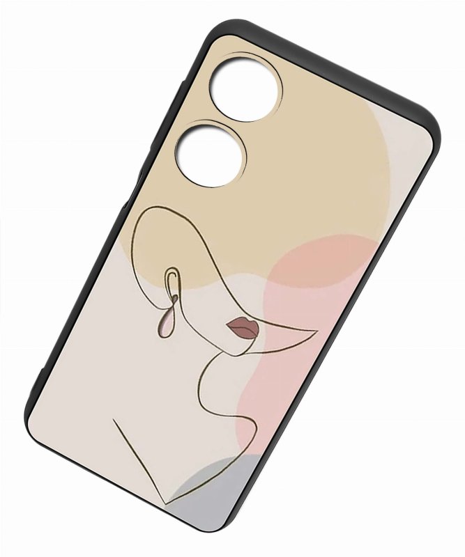 Etui do Oppo A78 5G / A58 5G malowane wzór 22 + szkło case nakładka na plecki case kobieta kapelusz