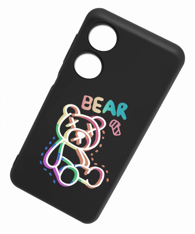 Etui do Oppo A78 5G / A58 5G malowane wzór 24 + szkło case nakładka na plecki case mis bear
