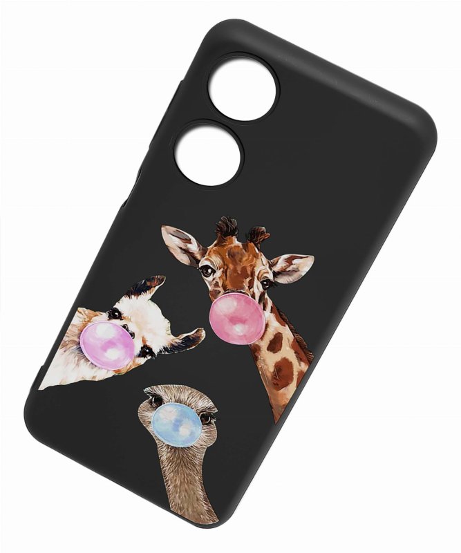 Etui do Oppo A78 5G / A58 5G malowane wzór 25 + szkło case nakładka na plecki case zwierzęta