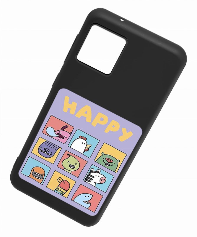 Etui do Motorola Moto G72 malowane wzór 2 + szkło nakładka na plecki case happy
