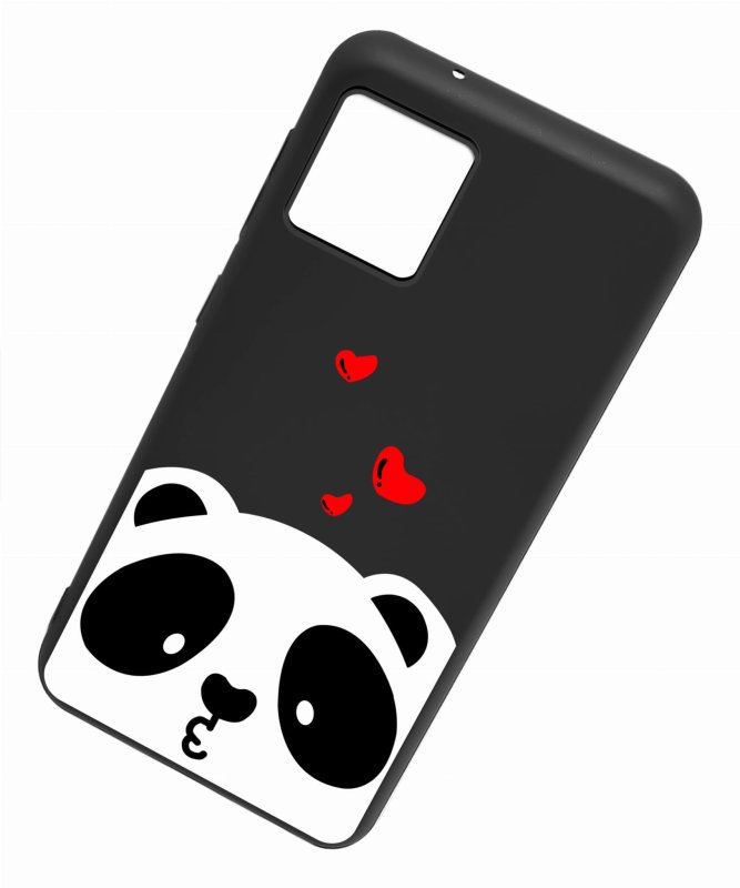 Etui do Motorola Moto G72 malowane wzór 8 + szkło nakładka na plecki case miś panda