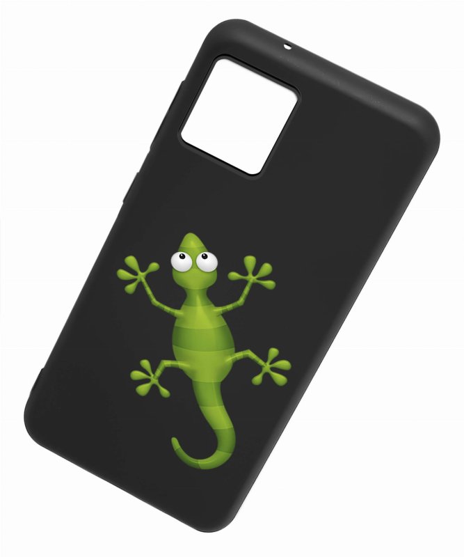 Etui do Motorola Moto G72 malowane wzór 11 + szkło nakładka na plecki case jaszczurka salamandra kameleon gad płaz