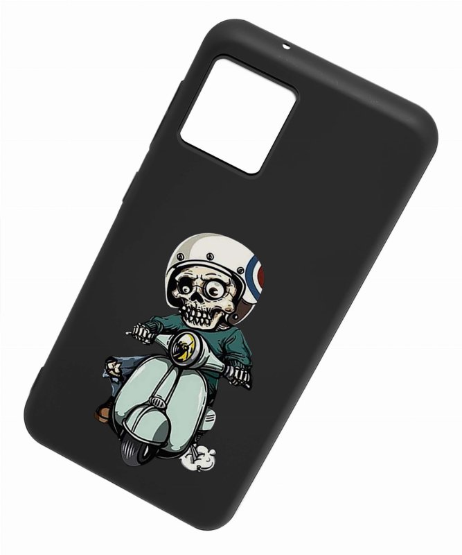 Etui do Motorola Moto G72 malowane wzór 20 + szkło nakładka na plecki case szkielet motor skuter