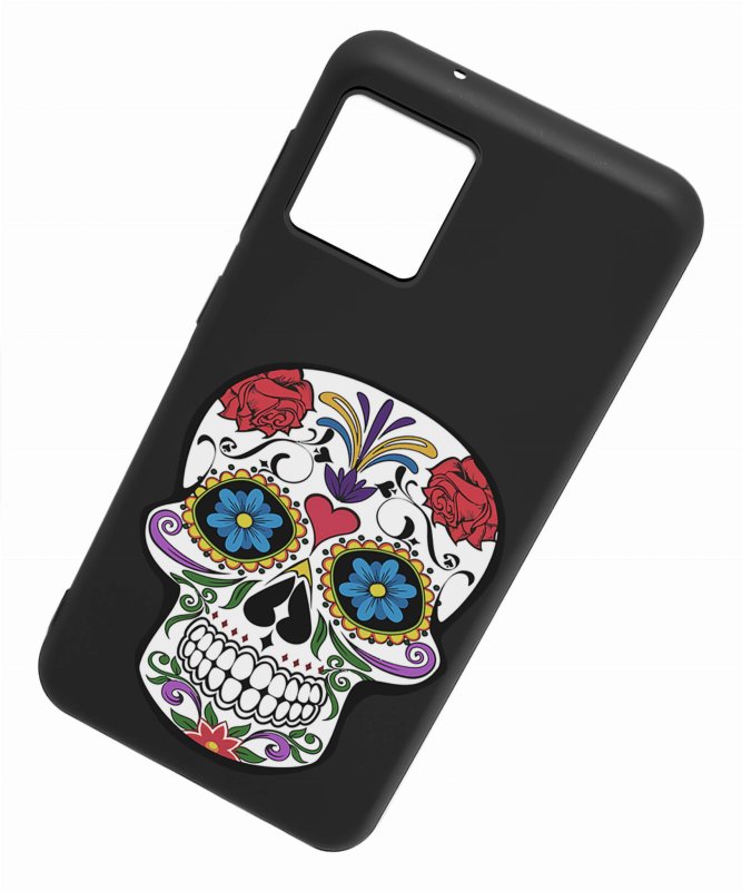 Etui do Motorola Moto G72 malowane wzór 28 + szkło nakładka na plecki case czaszka