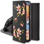 Etui do Samsung Galaxy M34 5G zamykane malowane wzór kwiatki + szkło