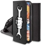 Etui do Samsung Galaxy M34 5G zamykane malowane wzór męski + szkło
