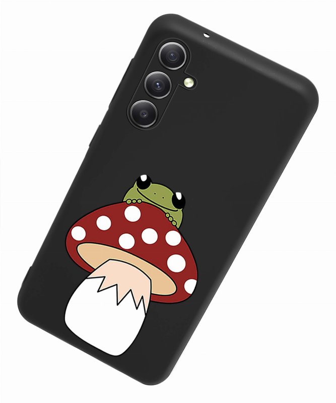 Etui do Samsung Galaxy S23 Fe malowane wzór + szkło nakładka na plecki case zaba grzyb muchomor rapucha