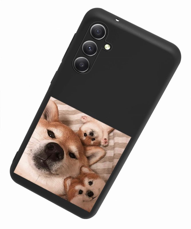 Etui do Samsung Galaxy S23 Fe malowane wzór + szkło nakładka na plecki case pies akita