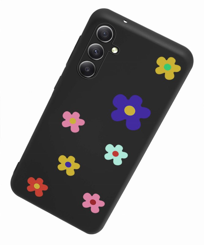 Etui do Samsung Galaxy S23 Fe malowane wzór + szkło nakładka na plecki case kwiaty