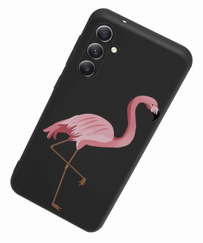 Etui do Samsung Galaxy S23 Fe malowane wzór + szkło nakładka na plecki case ptak flaming