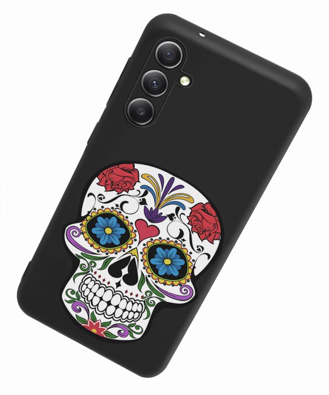 Etui do Samsung Galaxy S23 Fe malowane wzór + szkło nakładka na plecki case czaszka