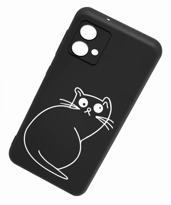 Etui do Motorola Moto G84 5G malowane wzór + szkło nakładka na plecki case kot
