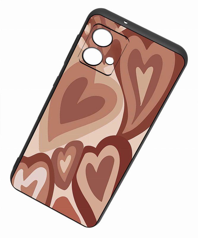Etui do Motorola Moto G84 5G malowane wzór + szkło nakładka na plecki case serca