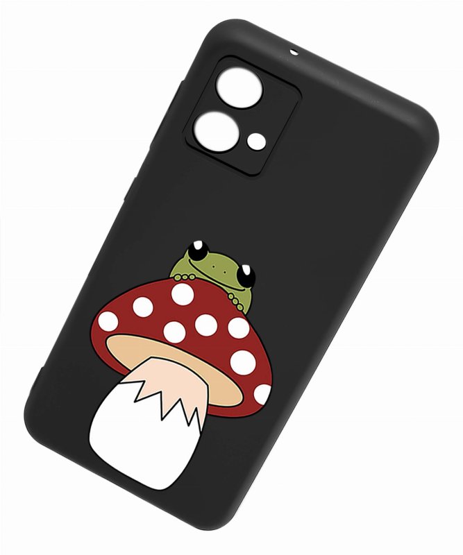 Etui do Motorola Moto G84 5G malowane wzór + szkło nakładka na plecki case zaba i grzyb