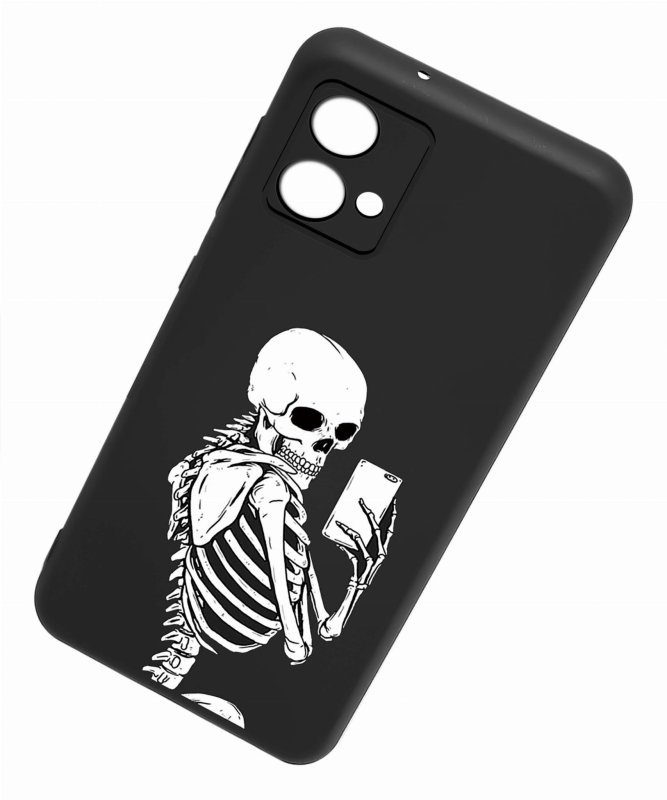 Etui do Motorola Moto G84 5G malowane wzór + szkło nakładka na plecki case szkielet kościotrup