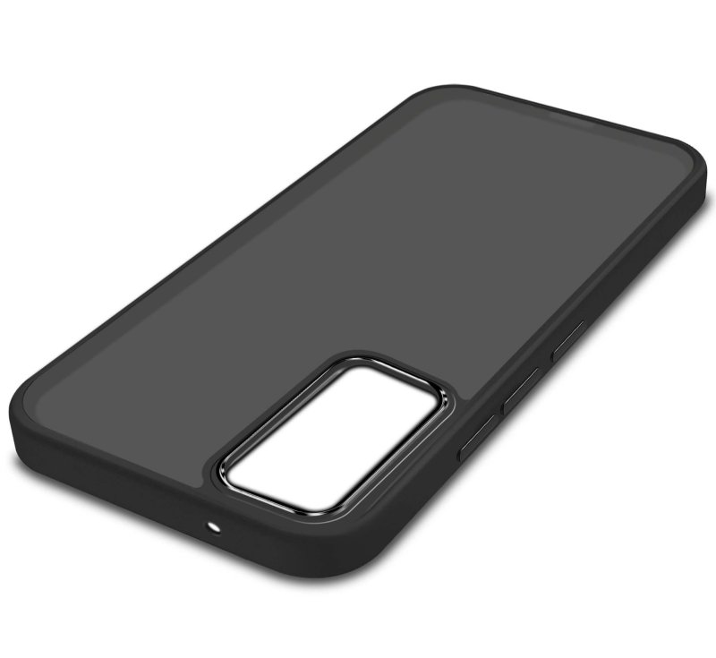 Etui do Samsung Galaxy A54 5G matowe czarne + szkło nakładka na plecki case