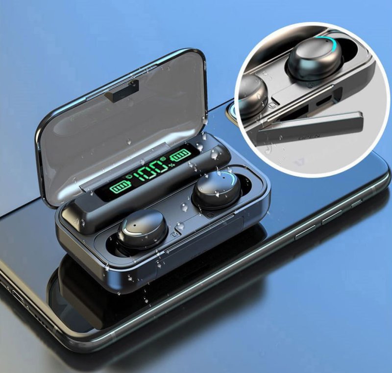 Słuchawki bezprzewodowe z powerbankiem Bluetooth