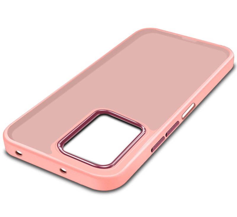 Etui do Xiaomi Redmi 12 4G różowe matowe + szkło nakładka ana plecki case