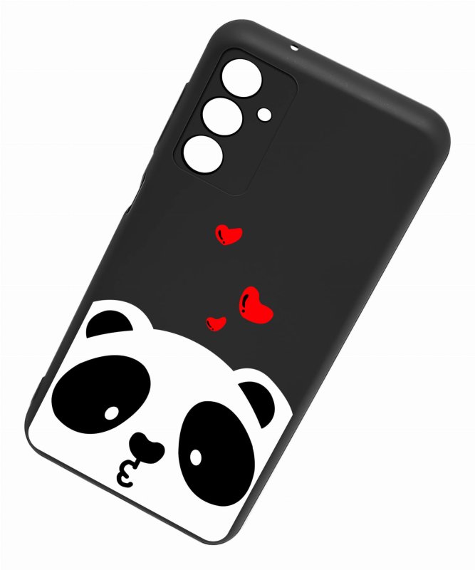 Etui do Samsung Galaxy A15 malowane wzór + szkło nakładka na plecki case miś panda