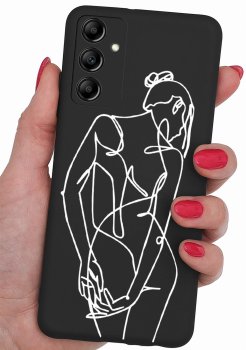 Etui do Samsung Galaxy A15 malowane wzór kobiecy + szkło