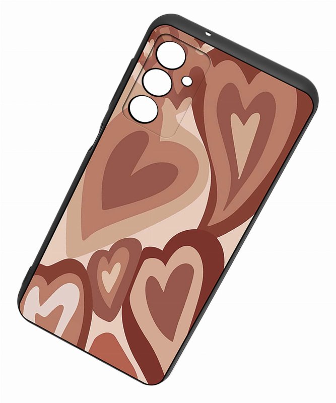 Etui do Samsung Galaxy A15 malowane wzór + szkło nakładka na plecki case serca