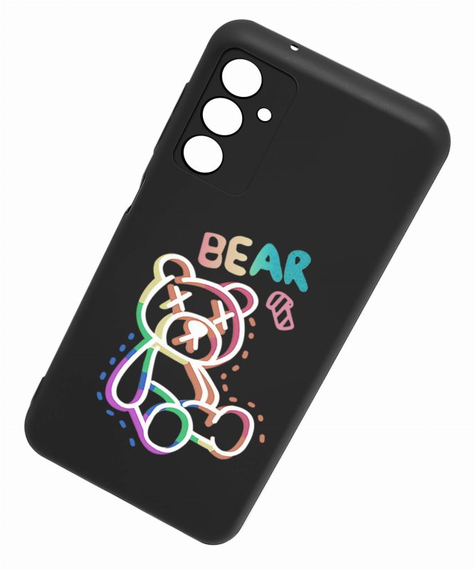 Etui do Samsung Galaxy A15 malowane wzór + szkło nakładka, na plecki, case,  miś bear