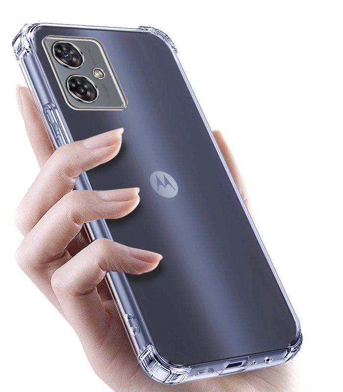 Etui do Motorola Moto G54 4G / G54 5G Power Edition przeźroczyste + szkło nakładka na plecki, case, ultra, anty shock