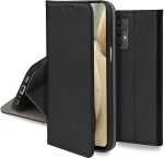 Etui do Samsung Galaxy A52 5G / A52s 5G czarne magnetyczne zamykane + szkło