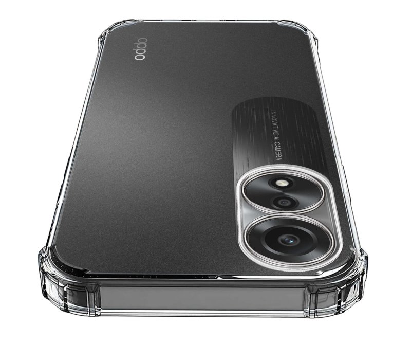 Etui do Oppo A78 5G / A58 5G przeźroczyste + szkło, nakładka, na plecki, case, ultra, anty shoch