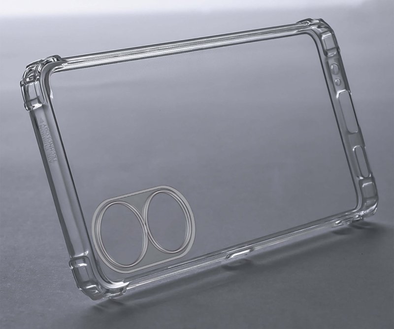 Etui do Oppo A78 5G / A58 5G przeźroczyste + szkło, nakładka, na plecki, case, ultra, anty shoch