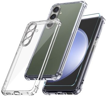 Etui do Samsung Galaxy S23 Fe przeźroczyste + szkło
