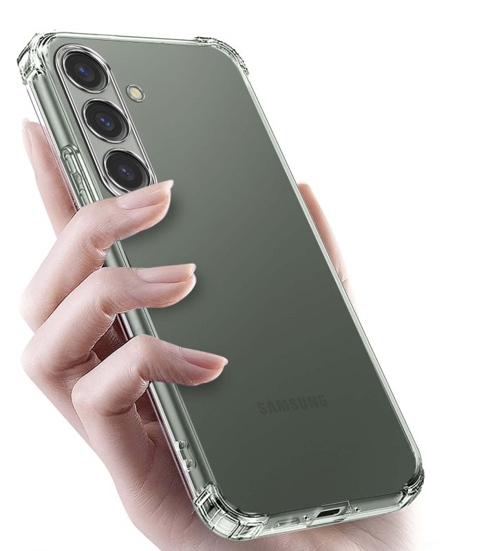 Etui do Samsung Galaxy S23 Fe przeźroczyste + szkło , nakładka, na plecki, case, ultra, anty shock, wzmacniane