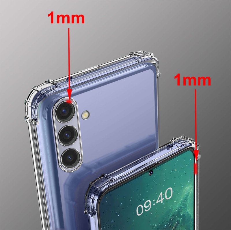 Etui do Samsung Galaxy S23 Fe przeźroczyste + szkło , nakładka, na plecki, case, ultra, anty shock, wzmacniane
