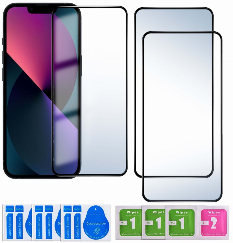 3 x Szkło hartowane 5D do Iphone 13 pro / 14 na cały ekran, szybka, szkiełko, ochrona, ekran, wyświetlacz