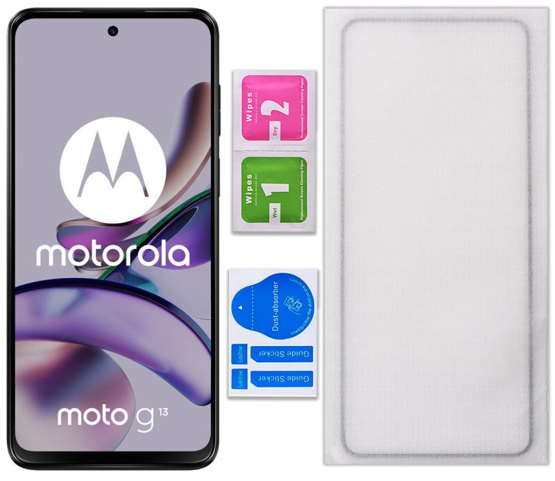 Szkło hartowane 5D do Motorola Moto G13 / G23 / G53 na cały ekran, szybka, szkiełko, ochrona, wyswietlacz, zabezpieczenie