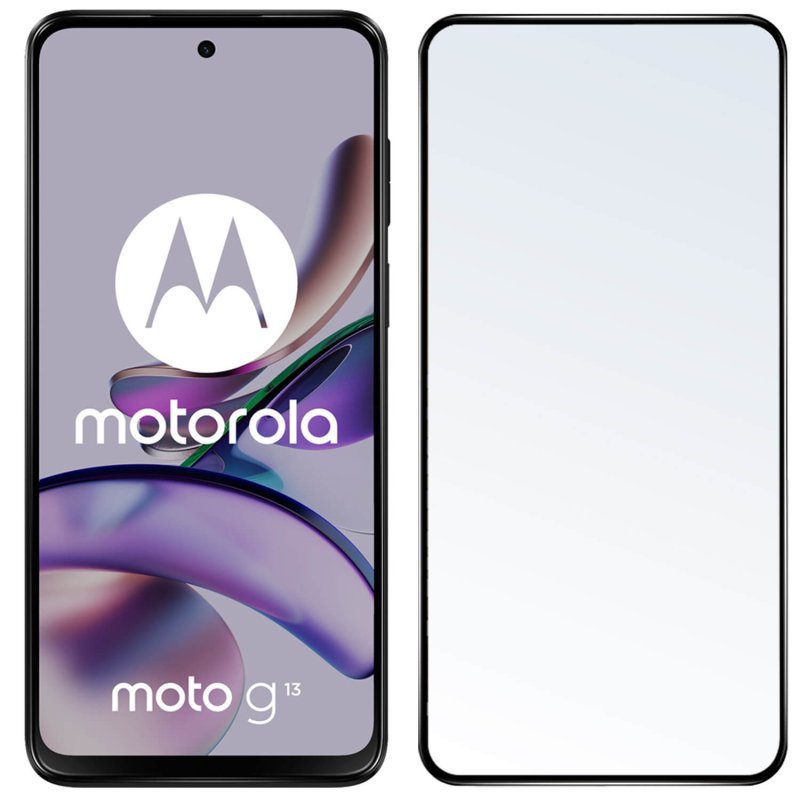 Szkło hartowane 5D do Motorola Moto G13 / G23 / G53 na cały ekran, szybka, szkiełko, ochrona, wyswietlacz, zabezpieczenie