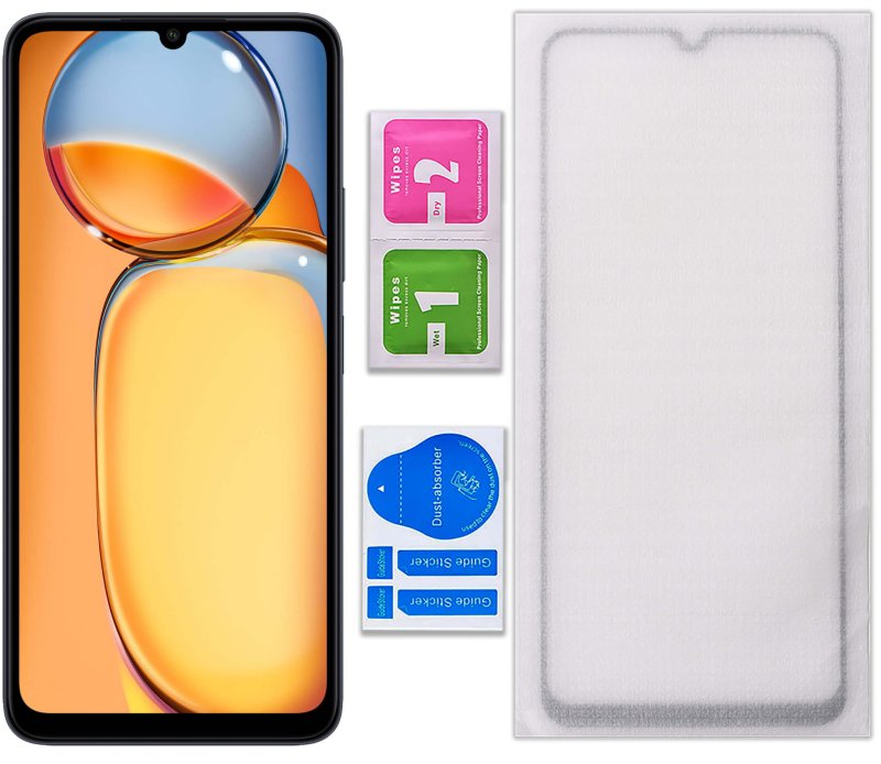 Szkło hartowane 5D do Xiaomi Redmi 13C / Poco C65 na cały ekran, szybka, szkiełko, ochrona, wyświetlacz