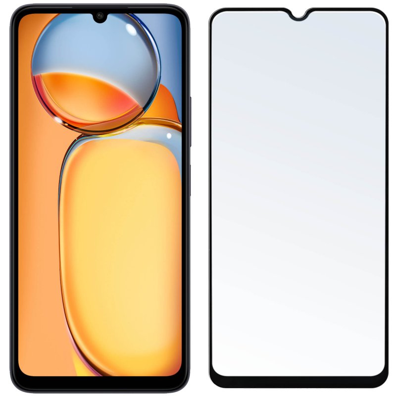 Szkło hartowane 5D do Xiaomi Redmi 13C / Poco C65 na cały ekran, szybka, szkiełko, ochrona, wyświetlacz