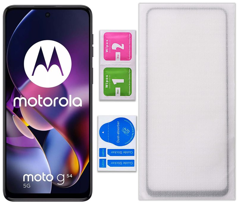 Szkło hartowane 5D do Motorola Moto G54 5G / G54 Power Edition na cały ekran, szybka, szkiełko, ochrona, wyświetlacz, zabezpieczenie