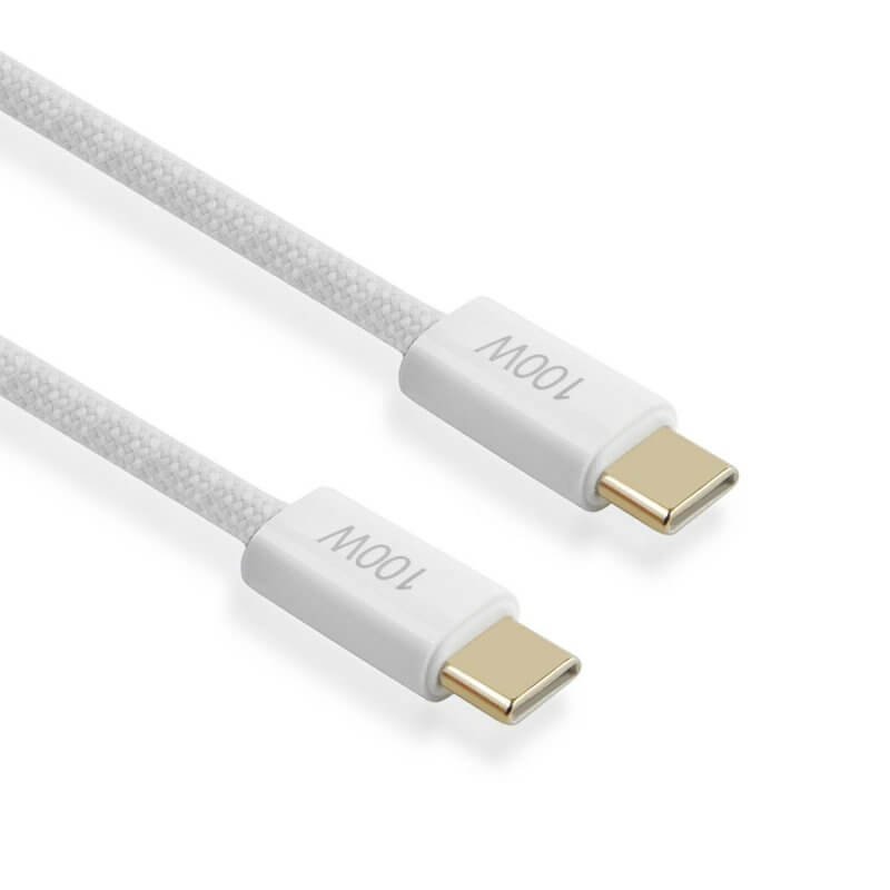 Mocny kabel szybkiego ładowania biały typ-c 1,2 metra