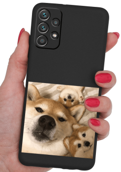 Etui malowane do Samsung Galaxy  A52 / A52s 5G wzór pies + szkło