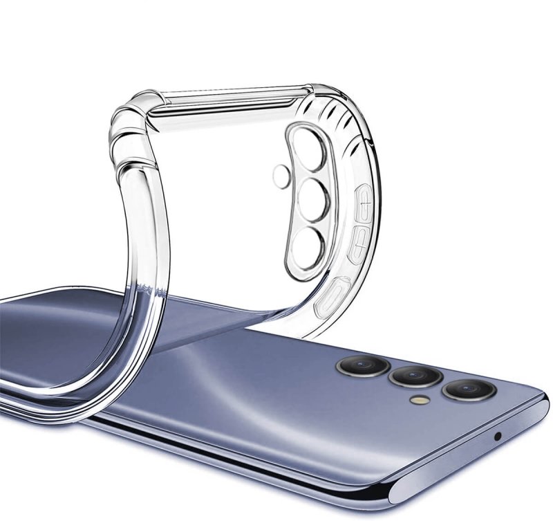 Etui do Samsung Galaxy M34 5G przeźroczyste + szkło, nakładka, na plecki, case, ultra, anty shock